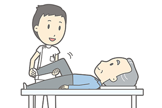 プロのマッサージ師が施術1