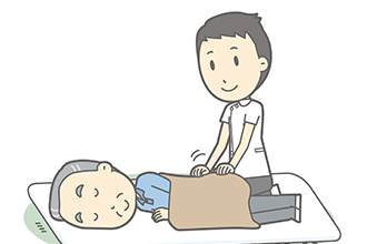 プロのマッサージ師が施術3